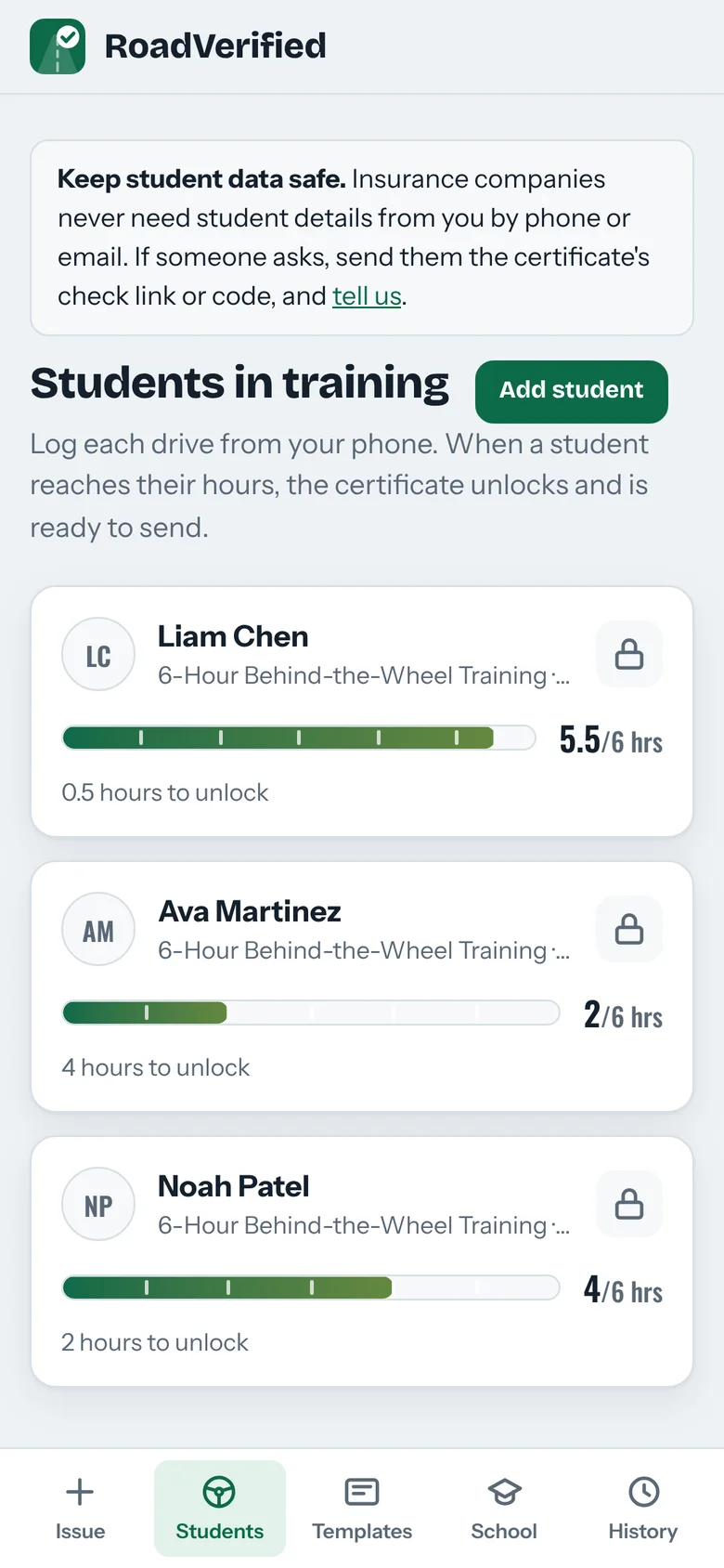 Phone: students